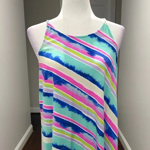 👗Host Pick👗 Lilly Pulitzer Magnolia Asymmetrical Midi Ceviche Dress - Picture 9 of 9